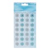 Autocolante Decorativ 3D, Fulg Acrilic, Transparent/Bleu, Crăciun, Set 20 Bucăți, Oem