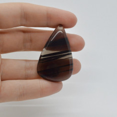 Cabochon obsidian midnight lace 43x27x6mm c2