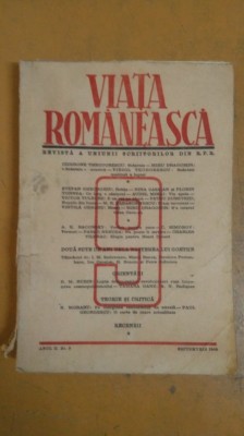 Revista Viața Rom&amp;acirc;nească, Anul II, Nr. 9, Septembrie 1949 - R.P.R foto