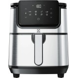 Friteuza fara ulei Electrolux Digital Air Fryer E6AF1-6ST, 1800W, otel inoxidabil, 8 programe, 5,7L, Touch Control, Inox
