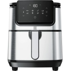 Friteuza fara ulei Electrolux Digital Air Fryer E6AF1-6ST, 1800W, otel inoxidabil, 8 programe, 5,7L, Touch Control, Inox