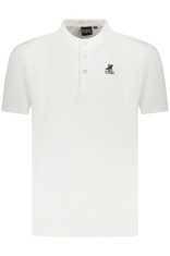 U.S. Grand POLO Tricou barbati cu guler tunica, logo brodat, regular fit, alb, S foto