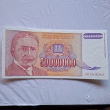 Iugoslavia 50000000 dinari 1993 UNC