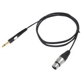 Cablu audio microfon XLR mama - jack 6.35 stereo tata 3m, BST