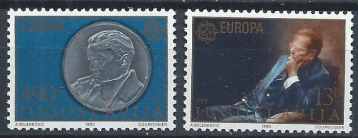 B1843 - Iugoslavia 1980 - Europa-cept 2v. neuzat,perfecta stare