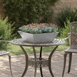 VidaXL Ghiveci Metalic oțel galvanizat 50 x 50 x 15 cm Ghiveci Metalic