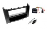 Rama Radio 1 DIN Mercedes C-Class W203 Facelift (2004-2008) + Mufe Adaptor ACV Negru
