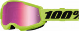 Ochelari cross/atv 100% Strata 2 Junior Neon, lentila oglinda, culoare rama galb Cod Produs: MX_NEW 26013512PE