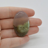 Cabochon agat moss indonezia 42x27x7mm c7, Stonemania Bijou