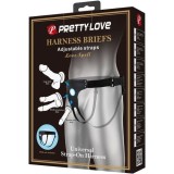Chilot Harness Briefs Strapsuri Ajustabile Pretty Love - Negru