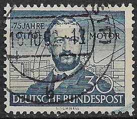 B1330 - Germania 1952 - Motorul Otto stampilat,serie completa foto