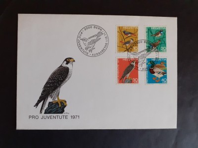 1971 -Elvetie - Pasari - FDC foto
