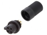 Conector circular 719 60V 4 pini mufă mamă lipire pe cablu 3A