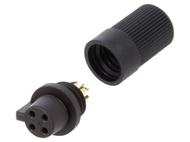 Conector circular 719 60V 4 pini mufă mamă lipire pe cablu 3A