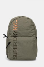 Superdry rucsac femei, culoarea verde, mare, cu imprimeu, W9110371A-VCH