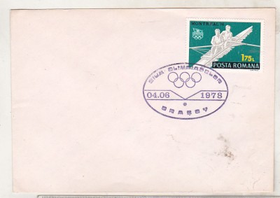 bnk fil Plic ocazional - Ziua olimpiadelor - Brasov 1978 foto