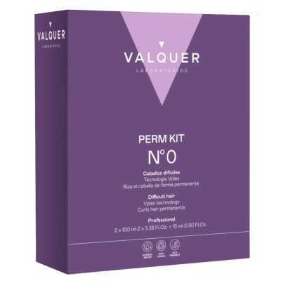 Kit solutie permanenta nr. 0 pentru păr dificil 100+100+10 ml Valquer foto