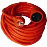 Cablu prelungitor alimentare Schuko Premium T-M Orange 20m, PPE2-20, Oem