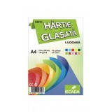 Hartie glasata lucioasa culori asortate set 10 coli/set, ECADA