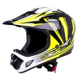 Casca Enduro Downhill W-TEC FS-605, Marime XL(61-62), Negru/Galben
