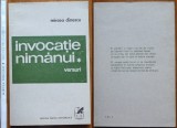 Mircea Dinescu, Invocatie nimanui ; Versuri, 1971, editia 1 cu autograf consistent, volum de debut