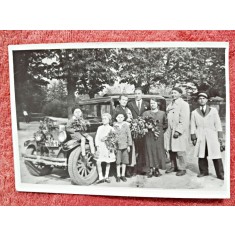 Fotografie, familie la plimbare, perioada interbelica