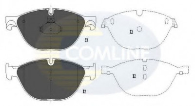 Set placute frana,frana disc BMW Seria 5 Gran Turismo (F07) (2009 - 2016) COMLINE CBP06017 foto