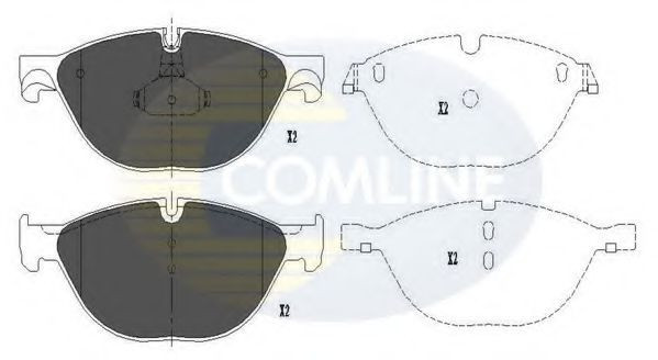 Set placute frana,frana disc BMW Seria 7 (F01, F02, F03, F04) (2008 - 2015) COMLINE CBP06017