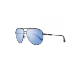 Guess GF5083 01X Ochelari de Soare Aviator pentru Bărbați cu Ramă Neagră din Metal și Lentile Albastre Gradient Mirror 62-XL