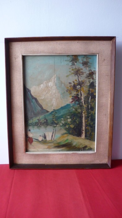 TABLOU ULEI PE CARTON SEMNAT