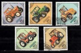 A12 S1 5 - Timbre foarte vechi - Mongolia - tractoare, Agricultura, Stampilat
