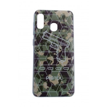 HUSA SILICON MODEL ARMY SAMSUNG A205 GALAXY A20 CAMUFLAJ