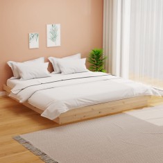 vidaXL Cadru de pat Super King, 180x200 cm, lemn masiv