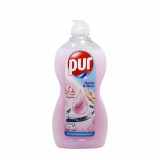 Detergent de Vase Lichid PUR Power 5 Hands&amp;Nails Calcium, Cantitate 450 ml, Pur Detergent de Vase, Detergent de Vase Manual, Detergent Lichid pentru V