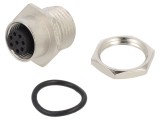Soclu M12 8 PIN mamă lipire 30V 2A CANopen DeviceNet