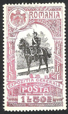 EXPOZITIA GENERALA 1L 50B--1906--MNH foto