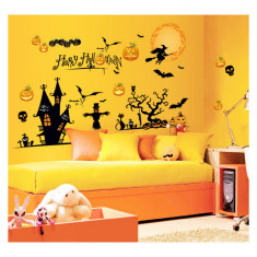 Sticker decorativ Halloween pentru perete si fereastra Giftify Happy Halloween foto