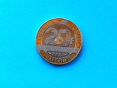20 Francs 1992 Franta-stare buna! foto
