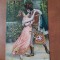 Carte postala, dans in doi, inceput de secol XX