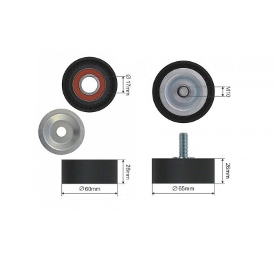 Rola intinzator curea transmisie Bmw Seria 1 2010-, 2 2012-, 3 2004-, 4 2012-, 5 2008-, 6 2009-, 7 2007-2015, X1 2008-2015, X3 2009-, X4 2014-, X5 12 foto