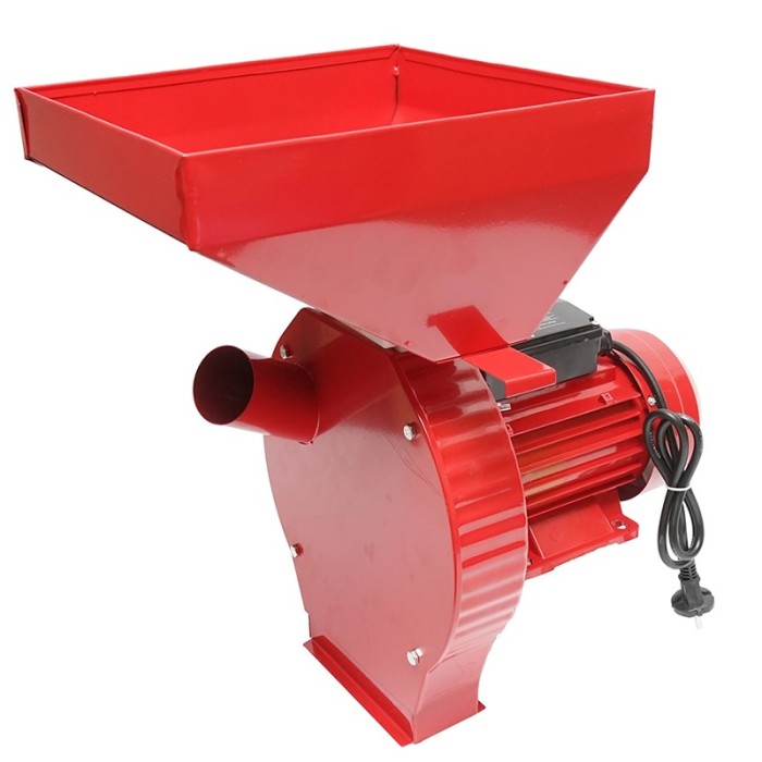 Moara electrica pentru cereale/stiuleti Craft Tech, 3000 rpm, 3800 W, 300 kg/h, 4 site incluse, Rosu