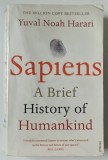 SAPIENS - A BRIEF HISTORY OF HUMANKIND by YUVAL NOAH HARARI , 2014 , * COPERTA PREZINTA URME DE UZURA