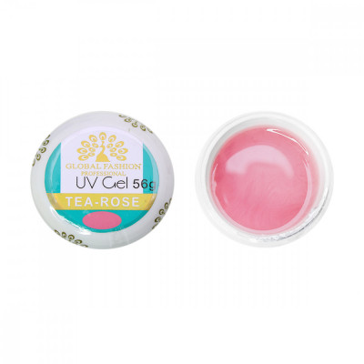 Gel UV de constructie, autonivelant, Global Fashion, cover, 56 g, Tea Rose foto