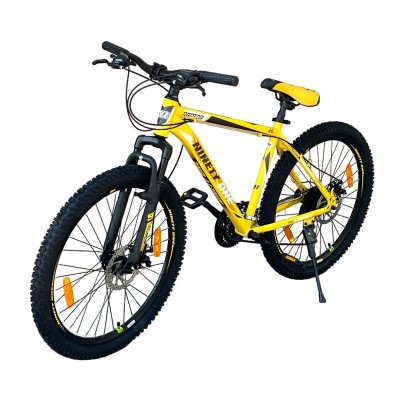 Bicicleta ninety one viper, 26 inch, frane pe disc, schimbator shimano, 21 de viteze, suspensie fata, cadru otel, galbena MultiMark GlobalProd foto