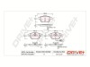 Dr!ve+ DP1010.10.0205 set placute frana,frana disc