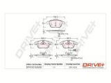 Dr!ve+ DP1010.10.0205 set placute frana,frana disc