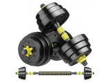 Set gantere reglabile FitTronic FG20 20 kg, greutati ajustabile pentru fitness acasa