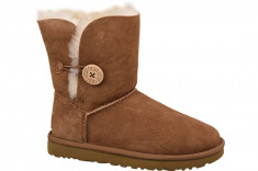 Cizme de iarna UGG Bailey Button II 1016226-CHE maro foto