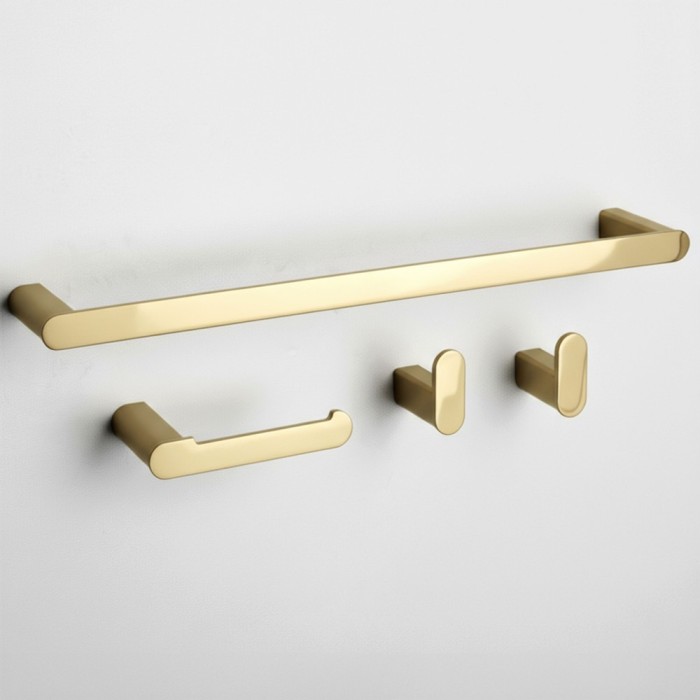 Set accesorii pentru baie Mati Gold 4 piese
