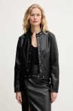 Sisley geacă culoarea negru, de tranzitie, 265ULN05B